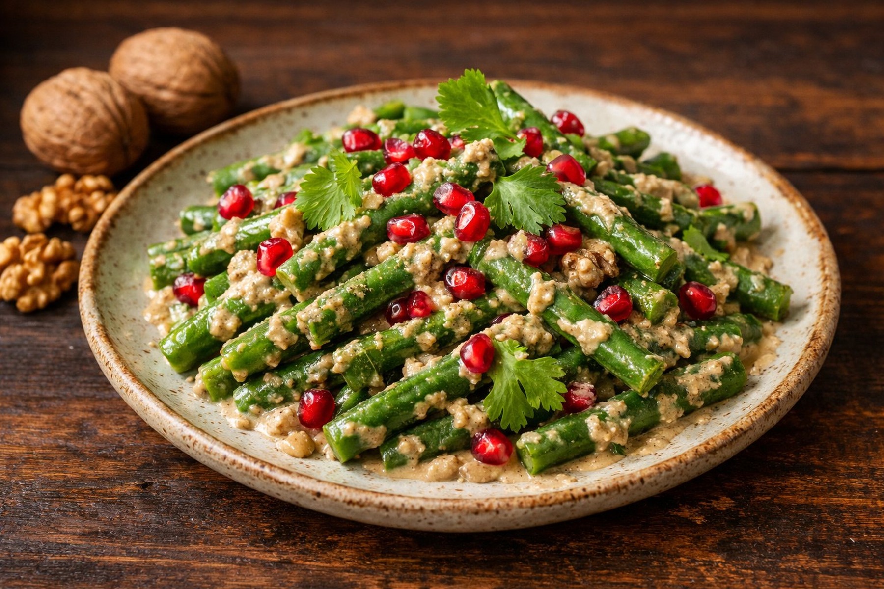Achapa - Green Bean Salad with Walnut Sauce