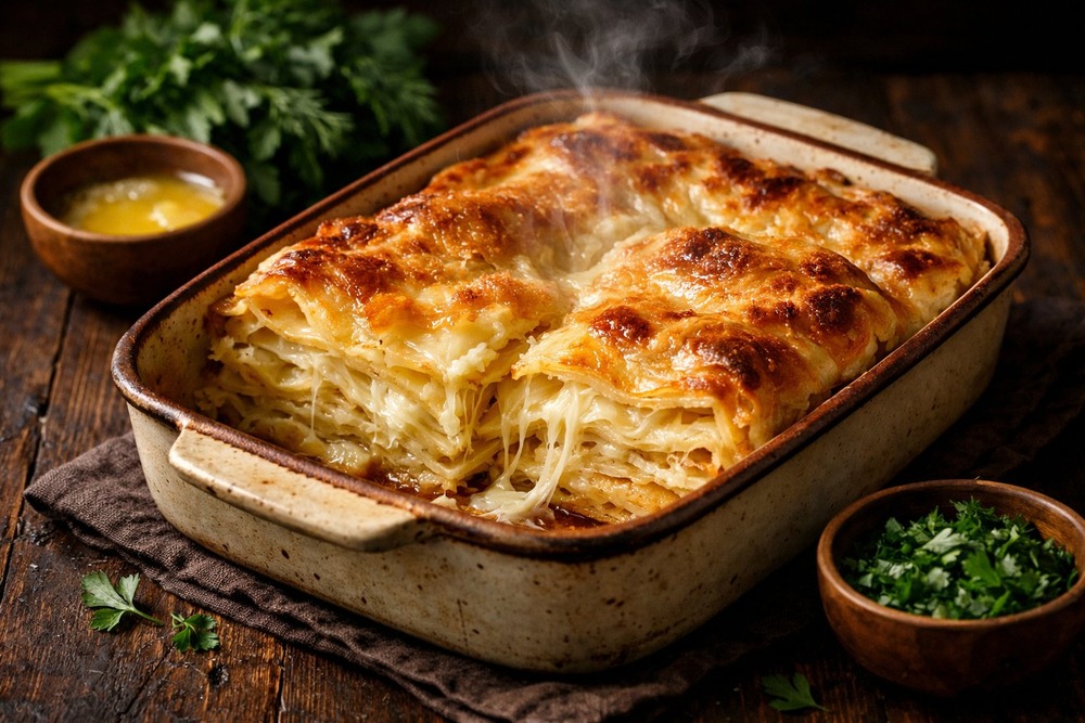 Achma - Layered Cheese Bread