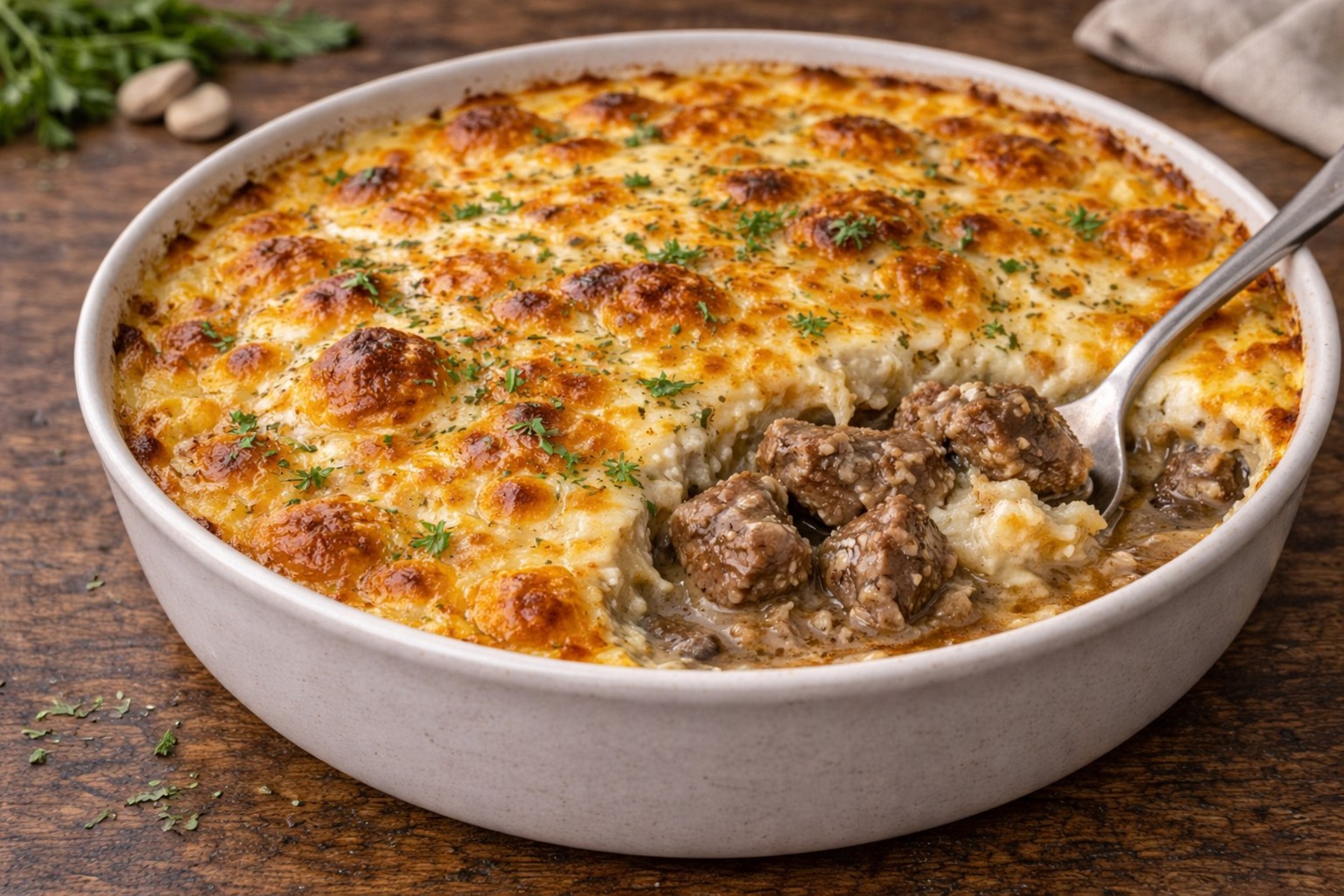 Tavë Kosi - Traditional Albanian Baked Lamb with Yogurt