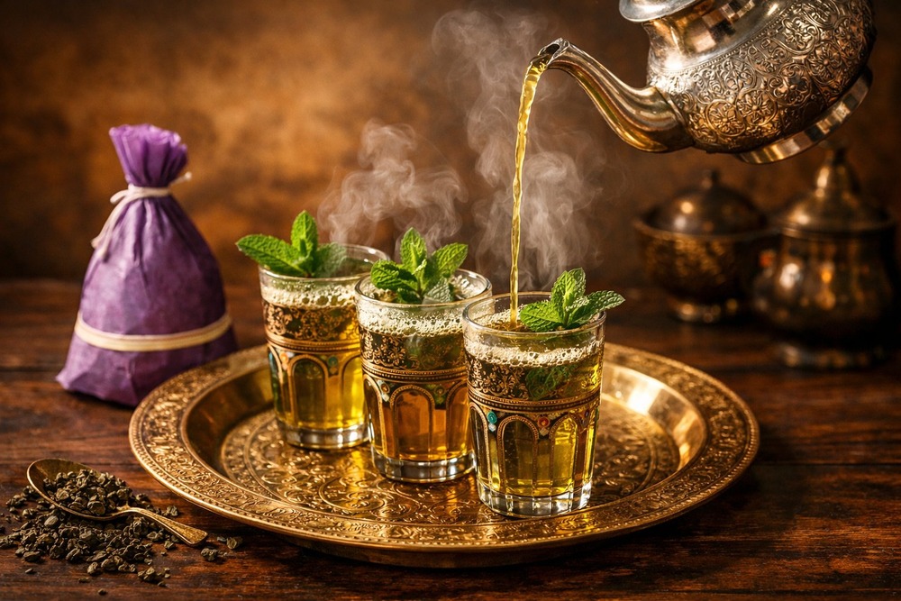 Algerian mint tea