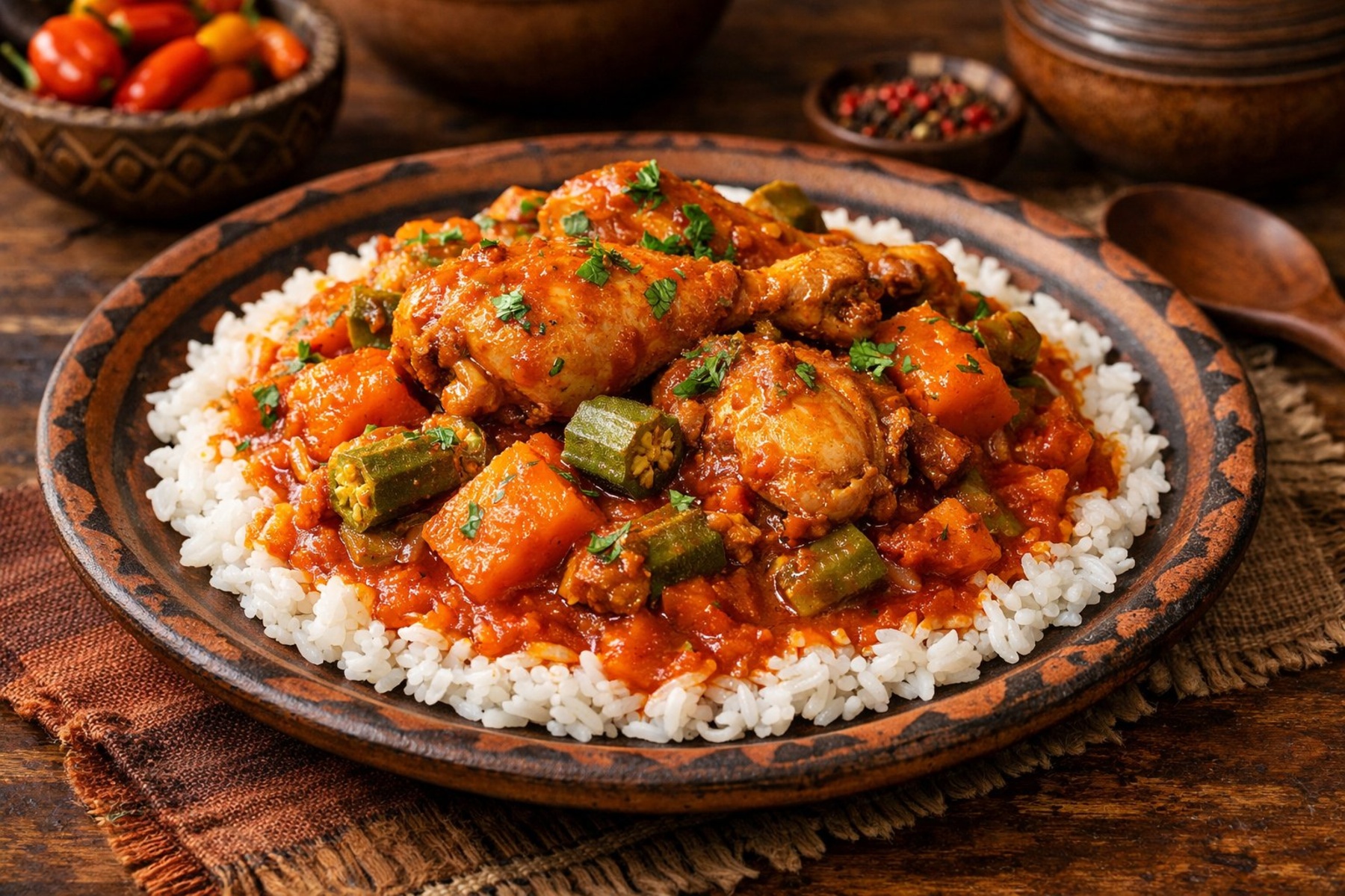 Muamba de Galinha - Traditional Angolan Chicken Stew