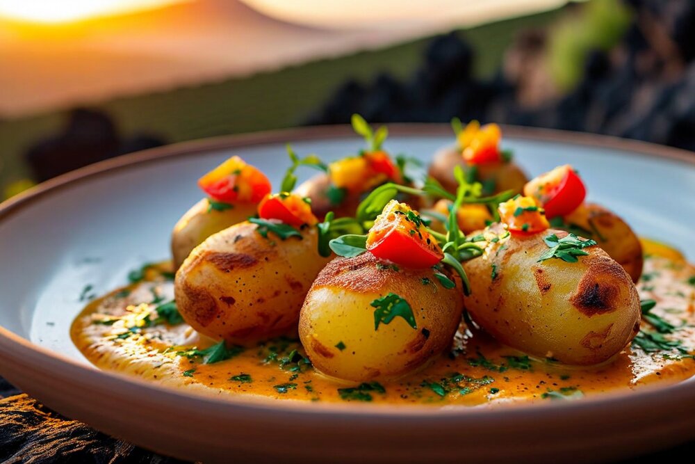 Papas Arrugadas con Mojo