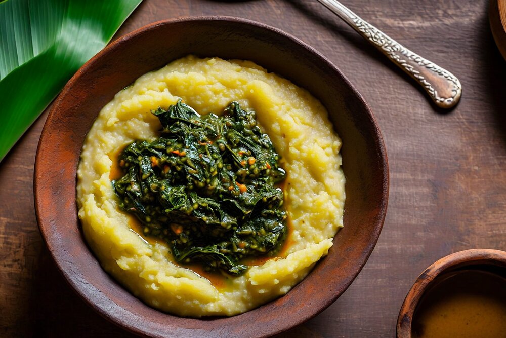 Tô with Sauce Feuilles