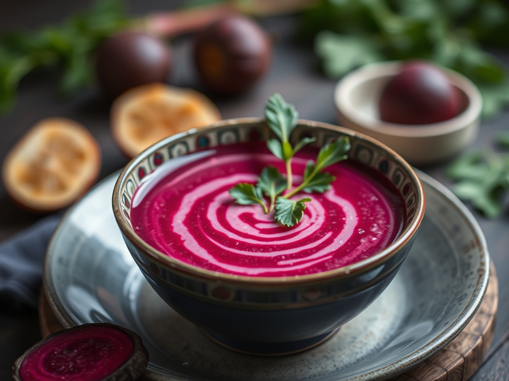 Cold beet soup