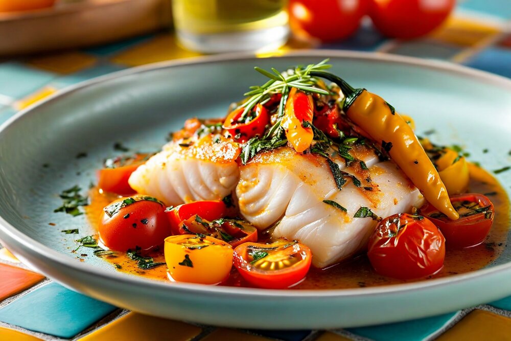 Morue à la Basquaise