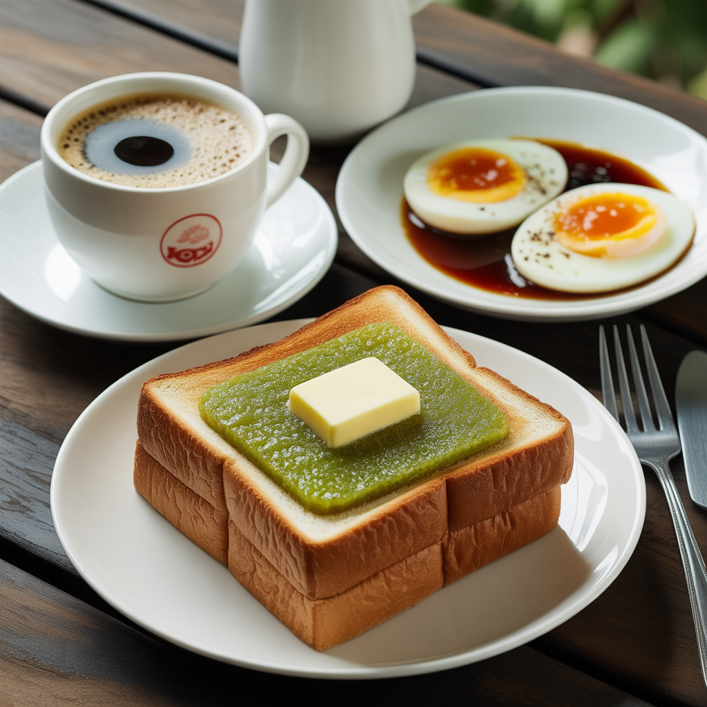 Kaya Toast breakfast set