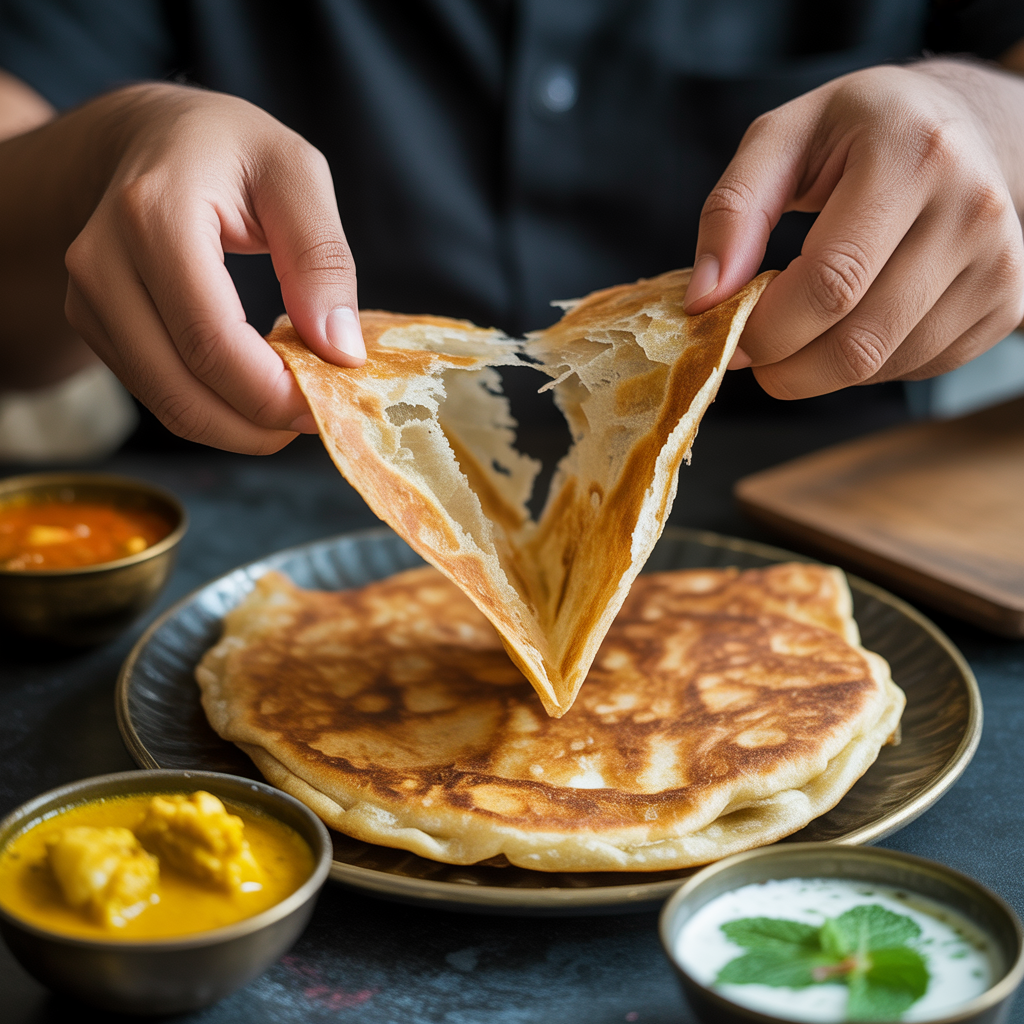 Roti Prata with curry