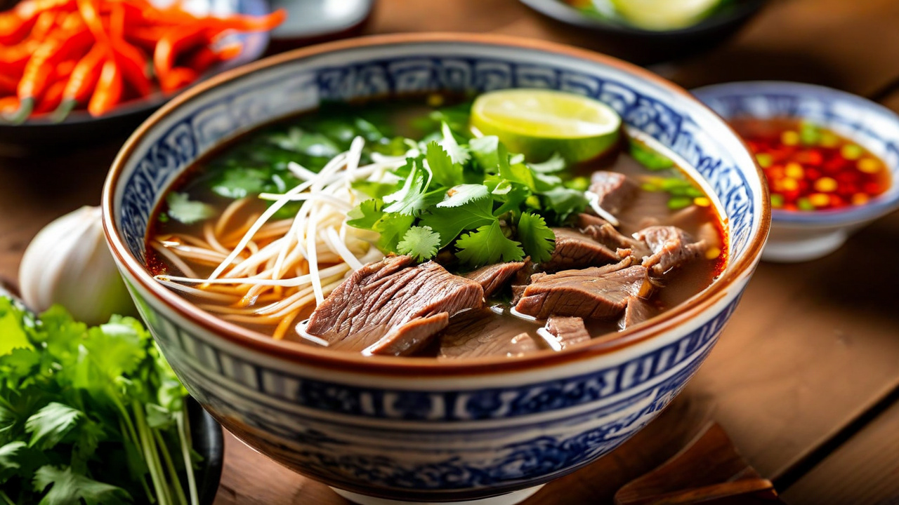 Phở bò beef noodle soup