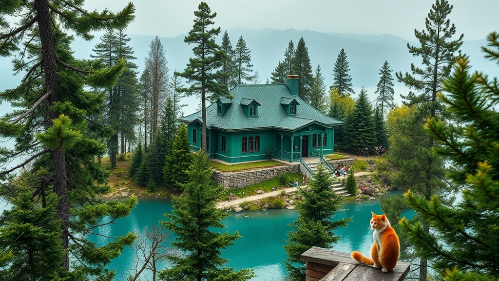 Stalin's green dacha overlooking Lake Ritsa