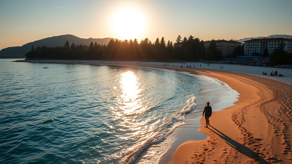 Pitsunda Beach with Prehistoric Pines