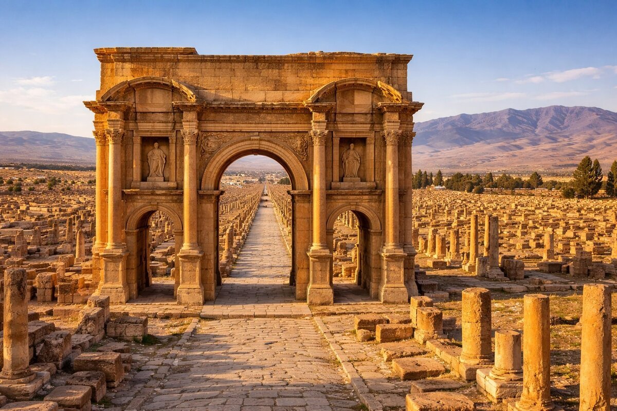Timgad Roman city, Algeria