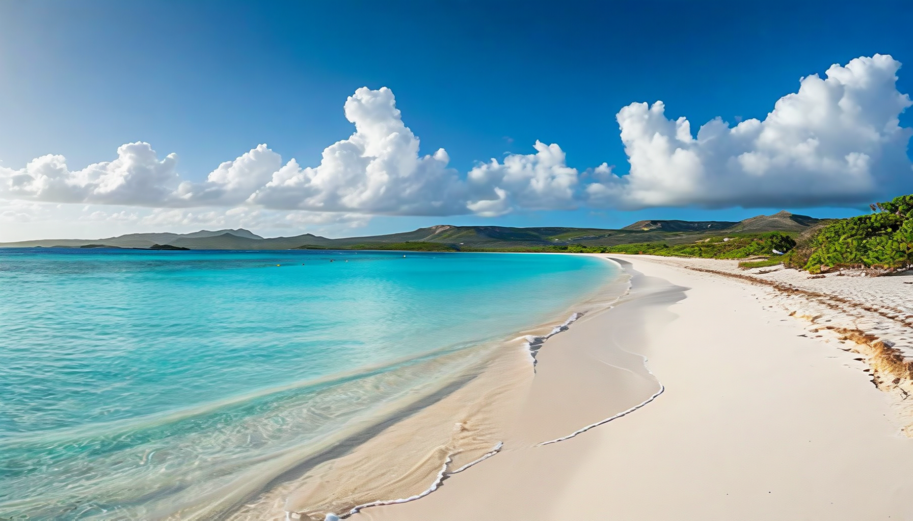 Panoramic view of Rendezvous Bay, Anguilla