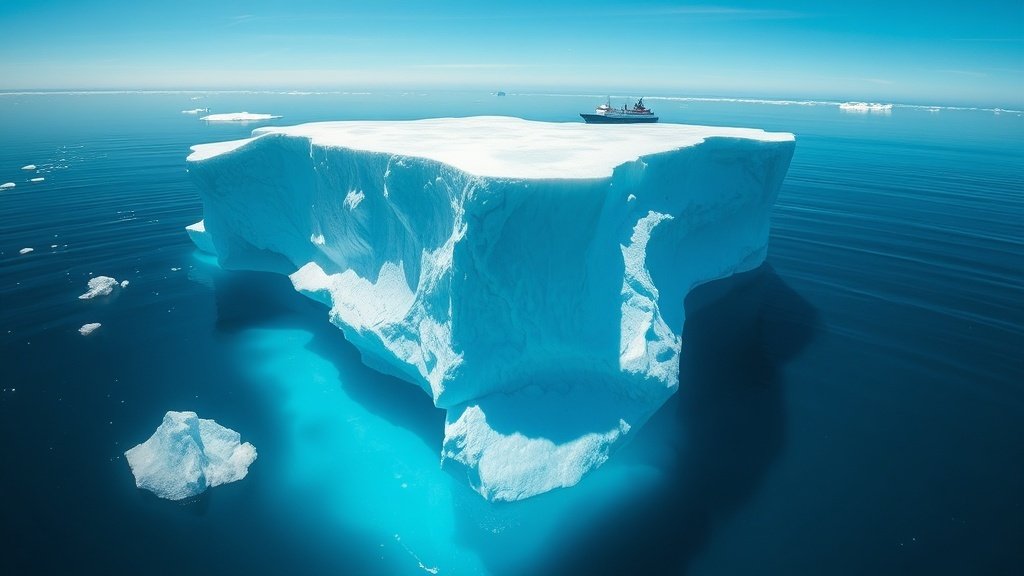 Icebergs in Antarctic waters