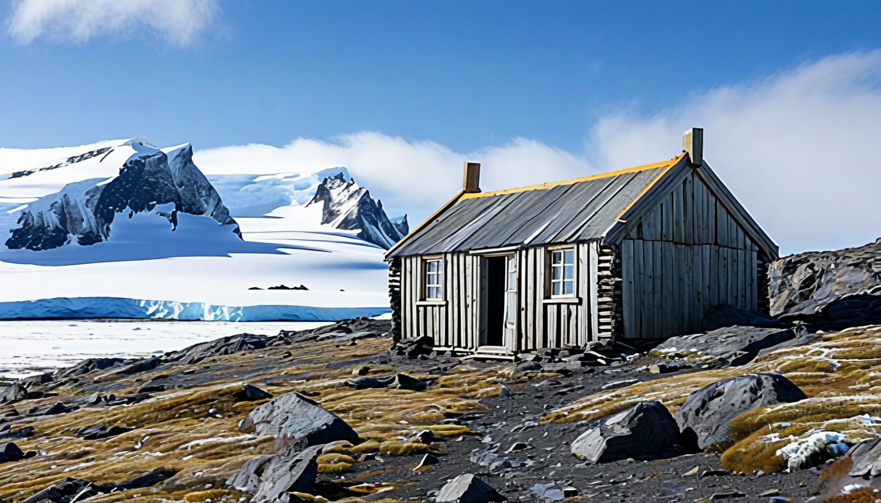 Historic expedition hut