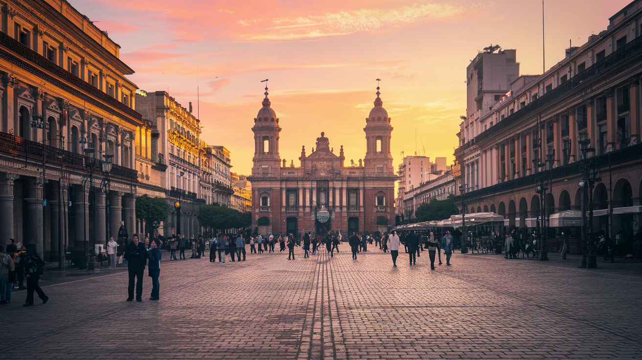 Plaza de Mayo with Casa Rosada in Buenos Aires