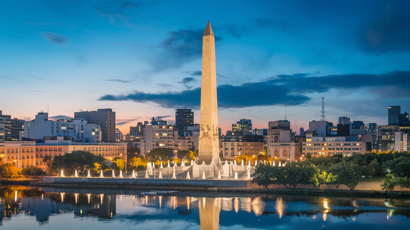 Obelisco de Buenos Aires at Night