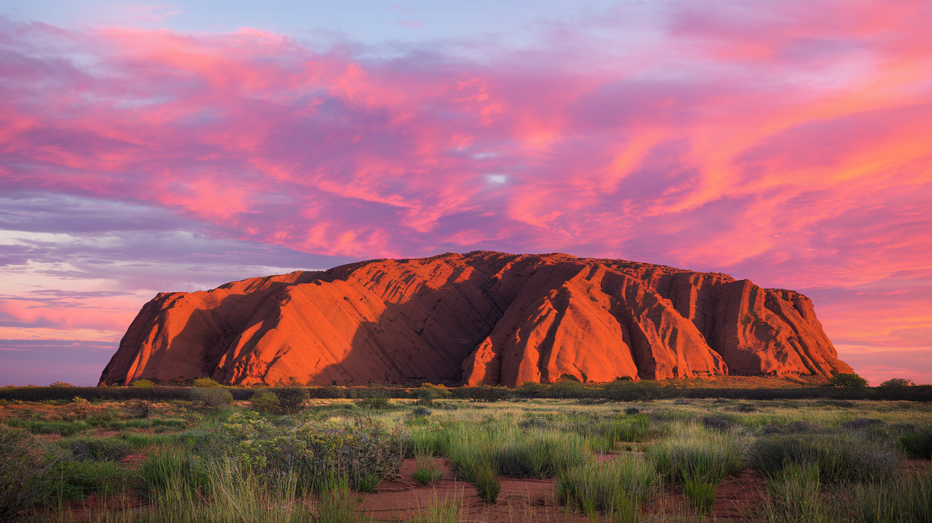 Uluru at sunset