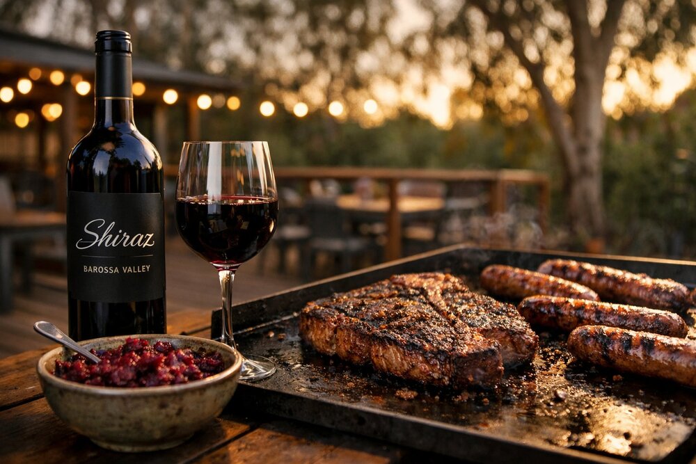 Barossa Shiraz with Australian barbecue