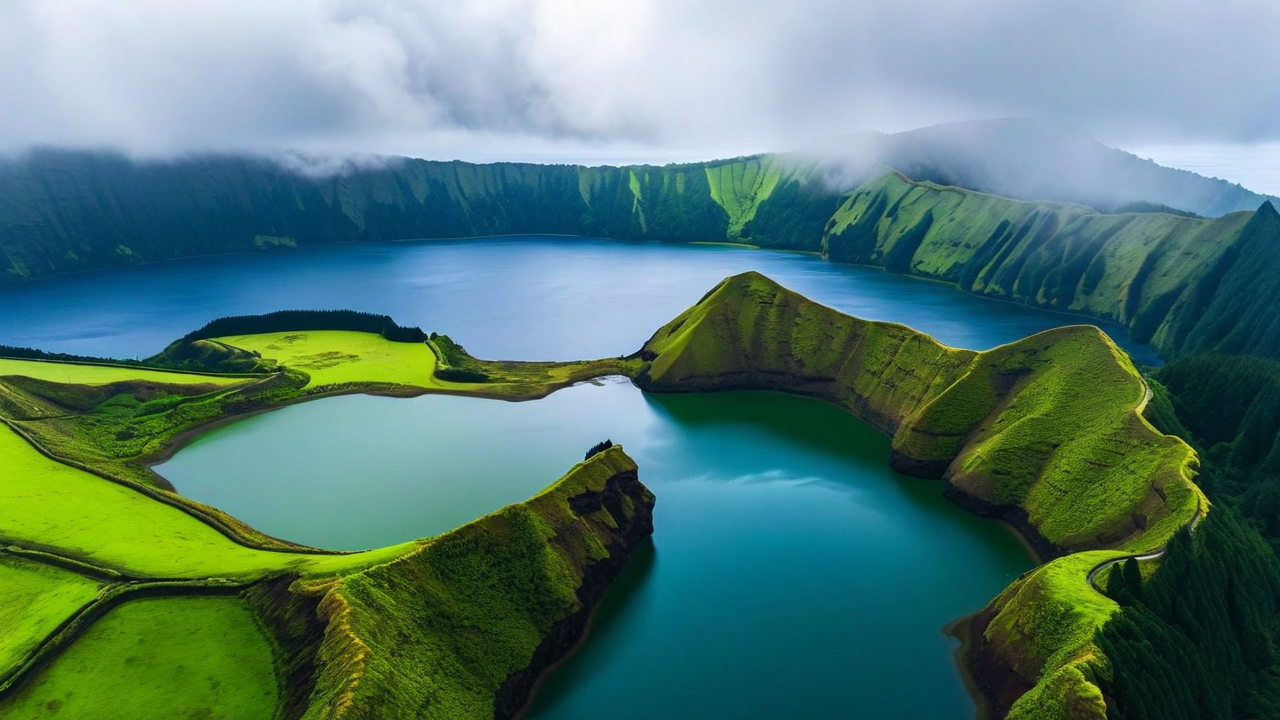 Sete Cidades twin lakes in São Miguel