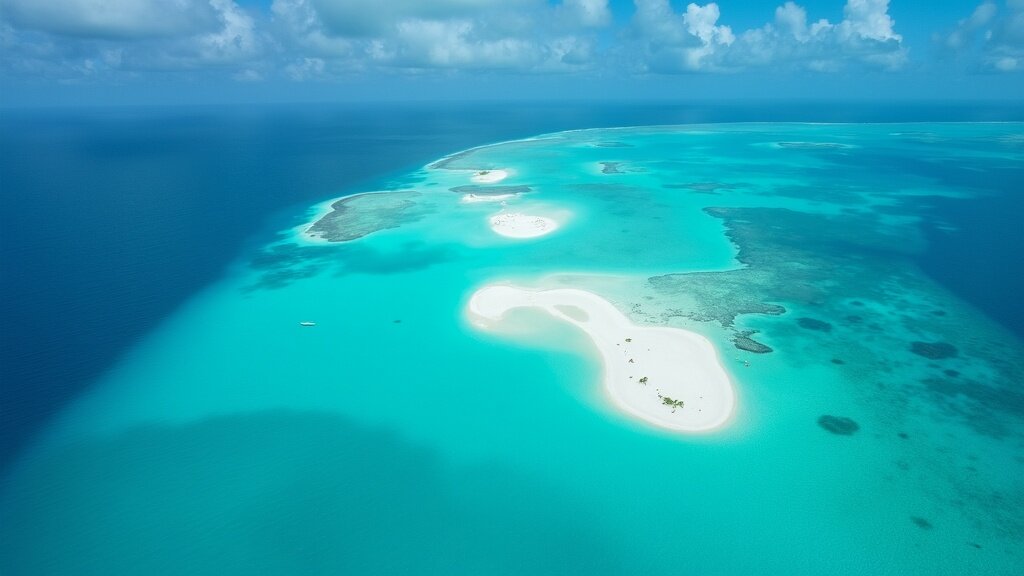 Crystal clear turquoise waters of the Bahamas Exumas