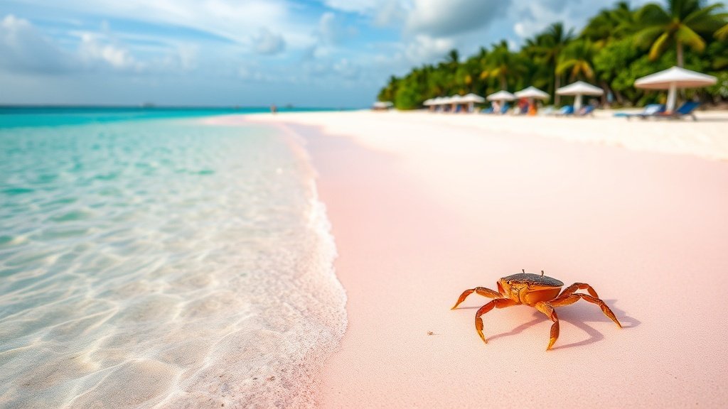 Pink sand beach of Harbour Island