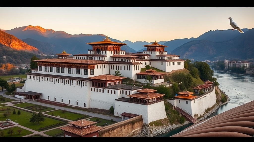 Tashichho Dzong in Thimphu
