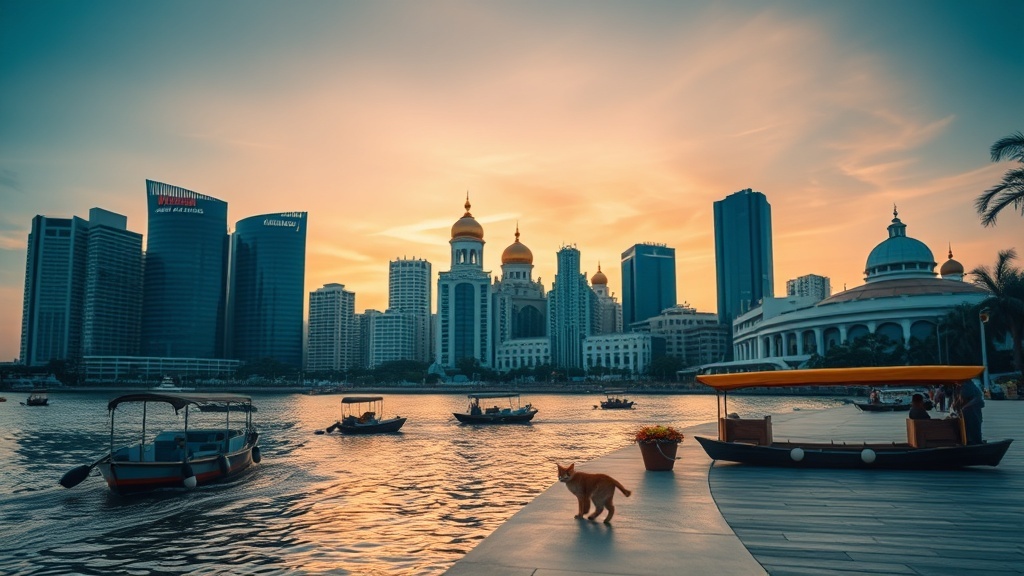 Bandar Seri Begawan at dusk