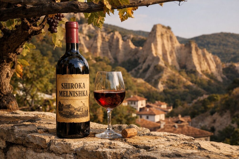 Shiroka Melnishka vineyards, Melnik