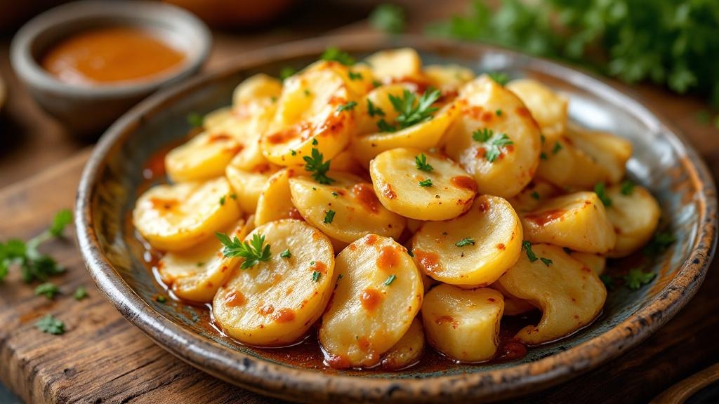 Papas arrugadas with mojo sauces