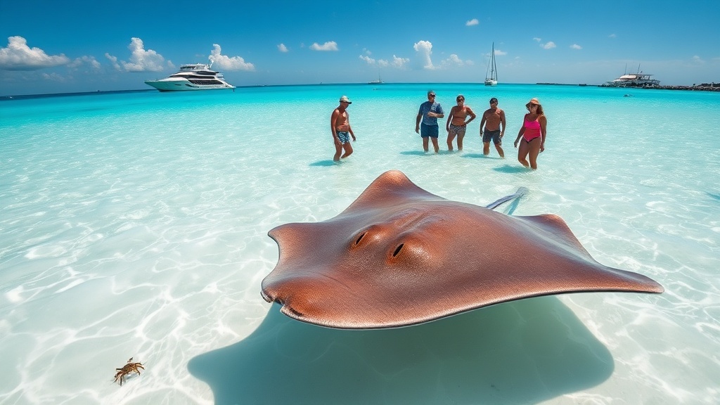Stingray City in the North Sound of Grand Cayman