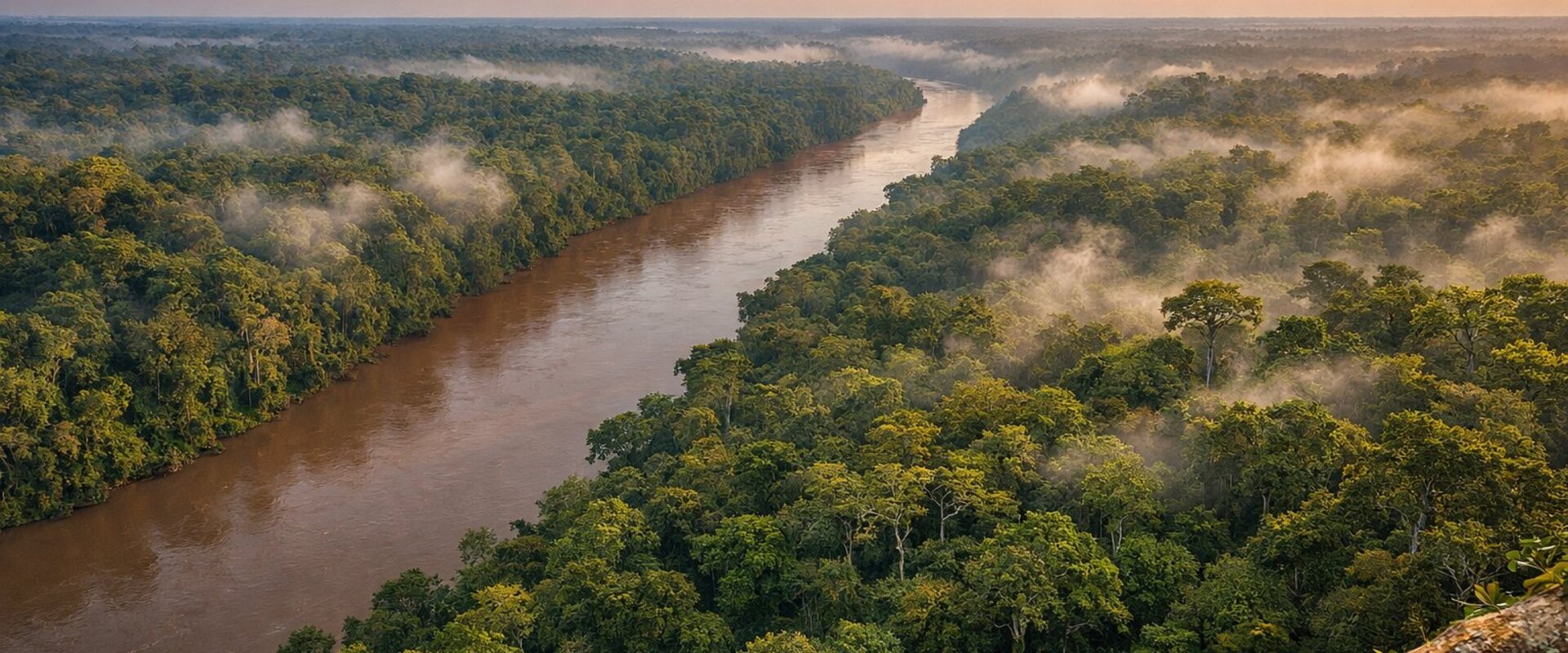 Rainforest canopy of the Congo Basin, DR Congo