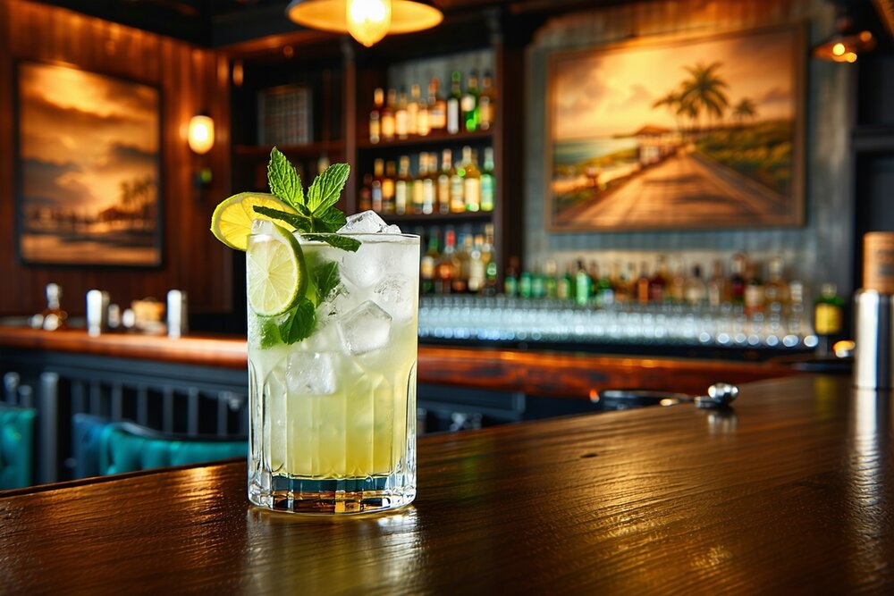 Classic mojito cocktail at La Bodeguita del Medio in Havana