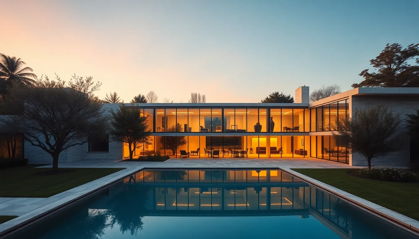 Villa Tugendhat Bauhaus architecture with glass walls