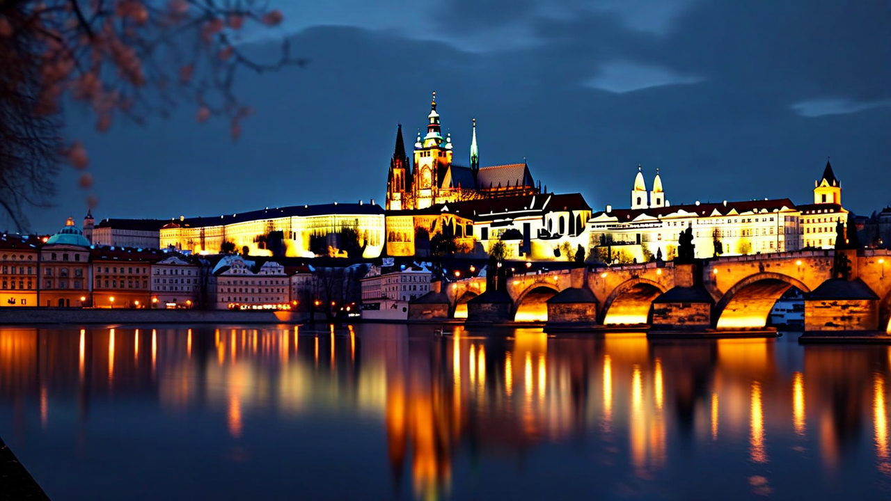 Prague Castle at Night