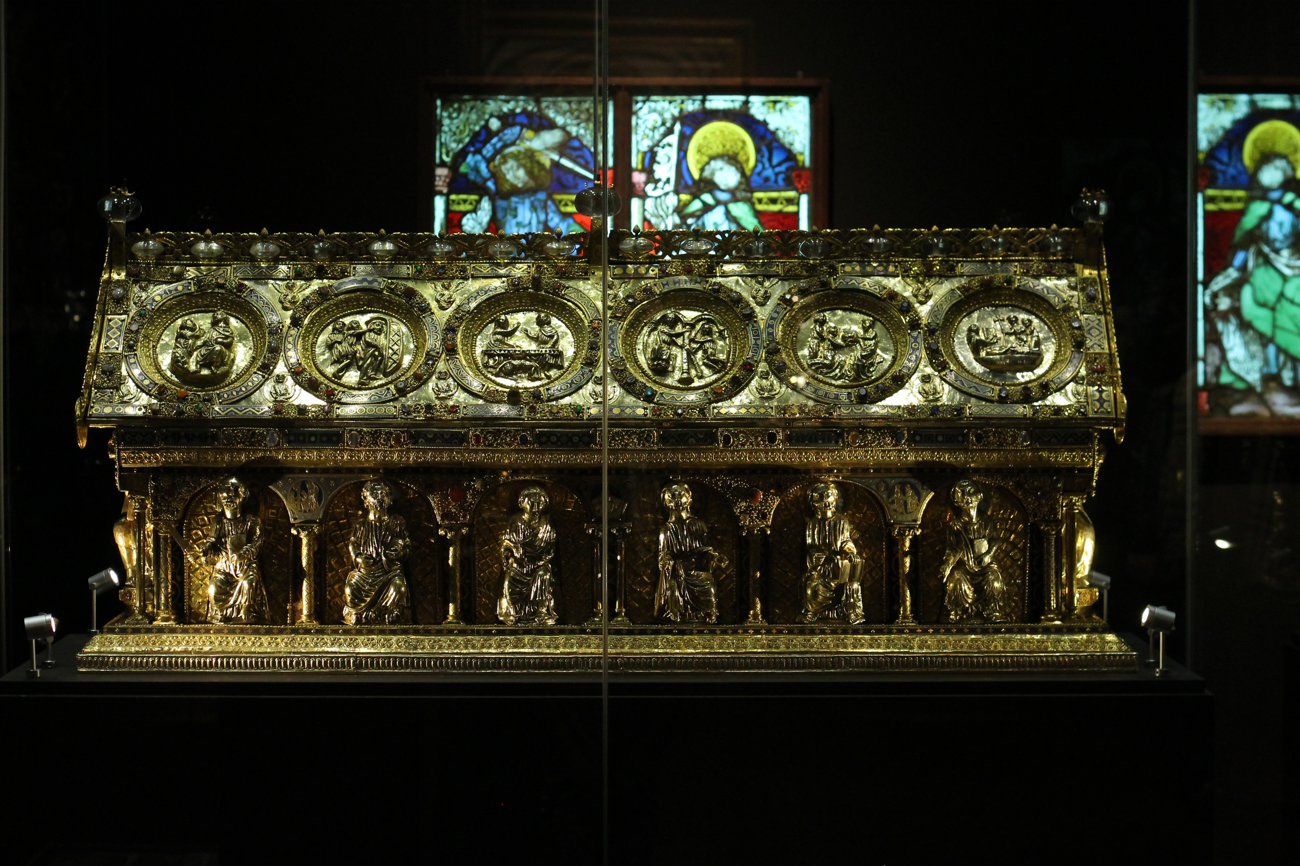 The Reliquary of St Maurus on display at Becov nad Teplou