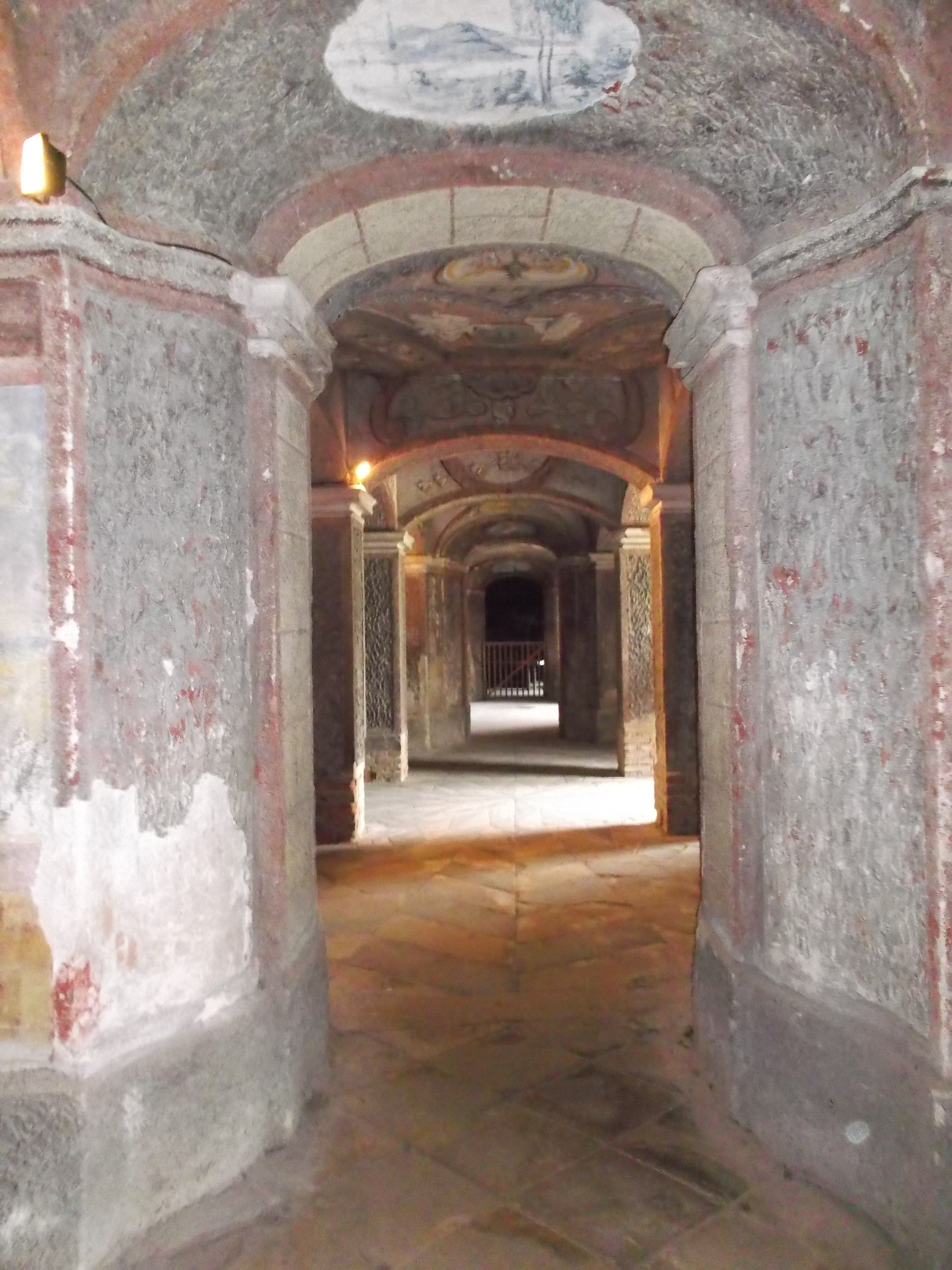 Interior of the Baroque water grotto at Ploskovice chateau