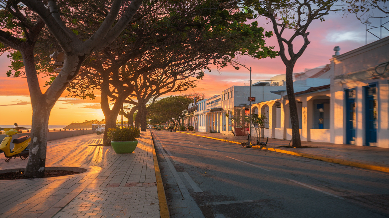 Santo Domingo Promenade at Golden Hour