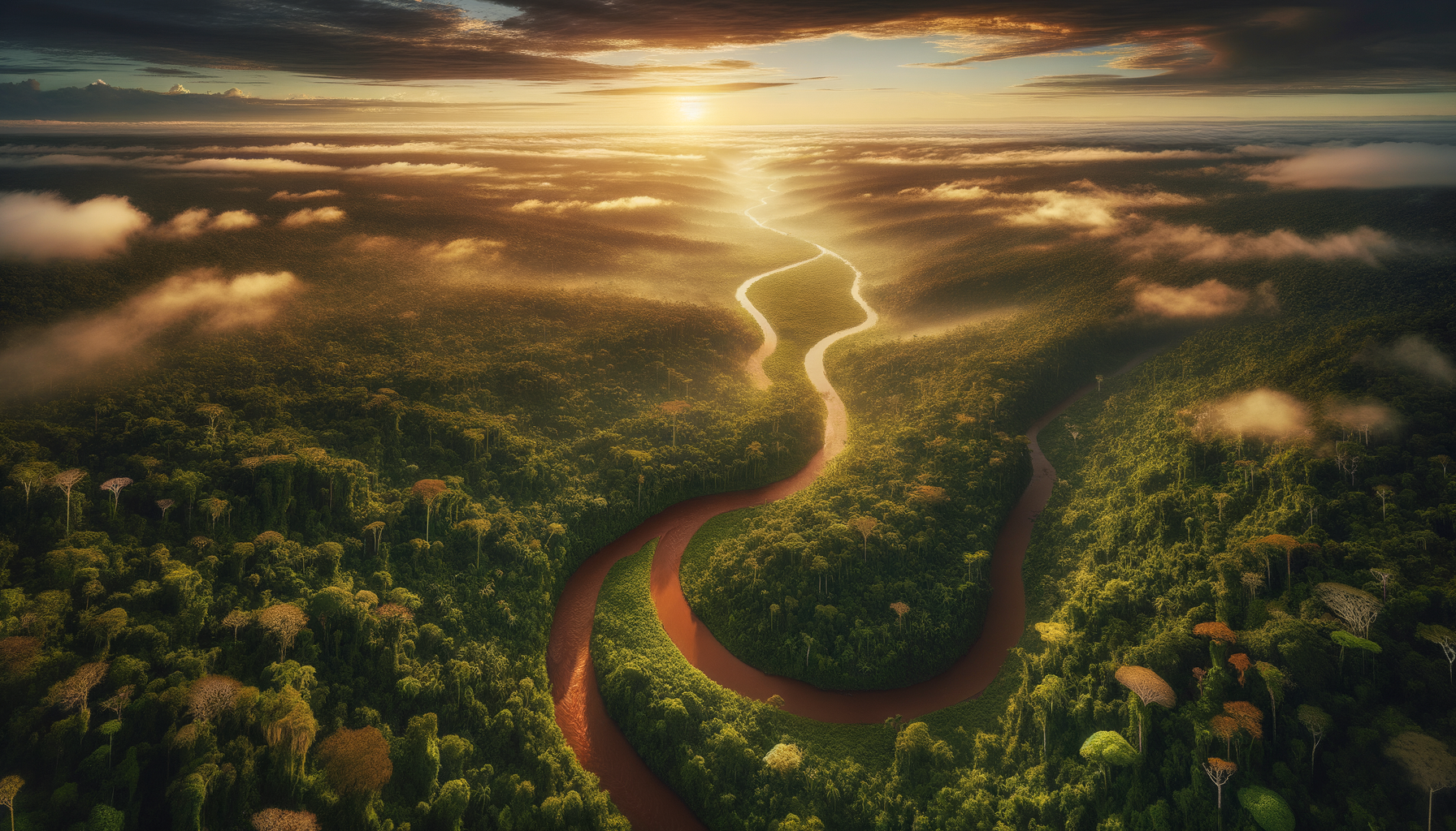 Amazon rainforest canopy in Ecuador's Oriente