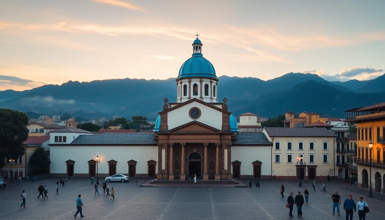Cuenca Cathedral blue domes