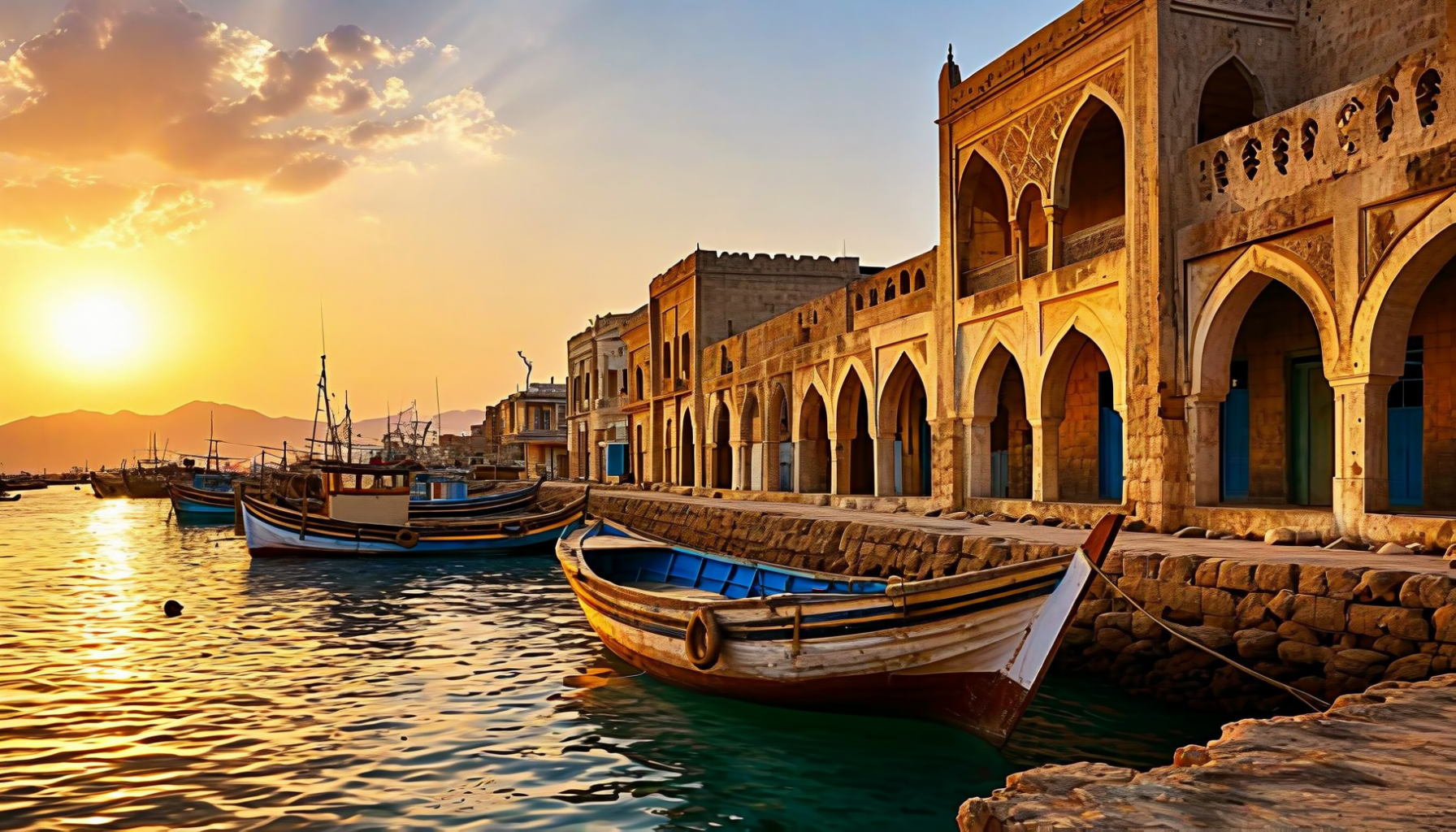 Massawa at sunset