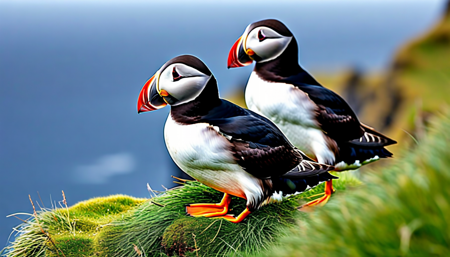 Puffins on Mykines
