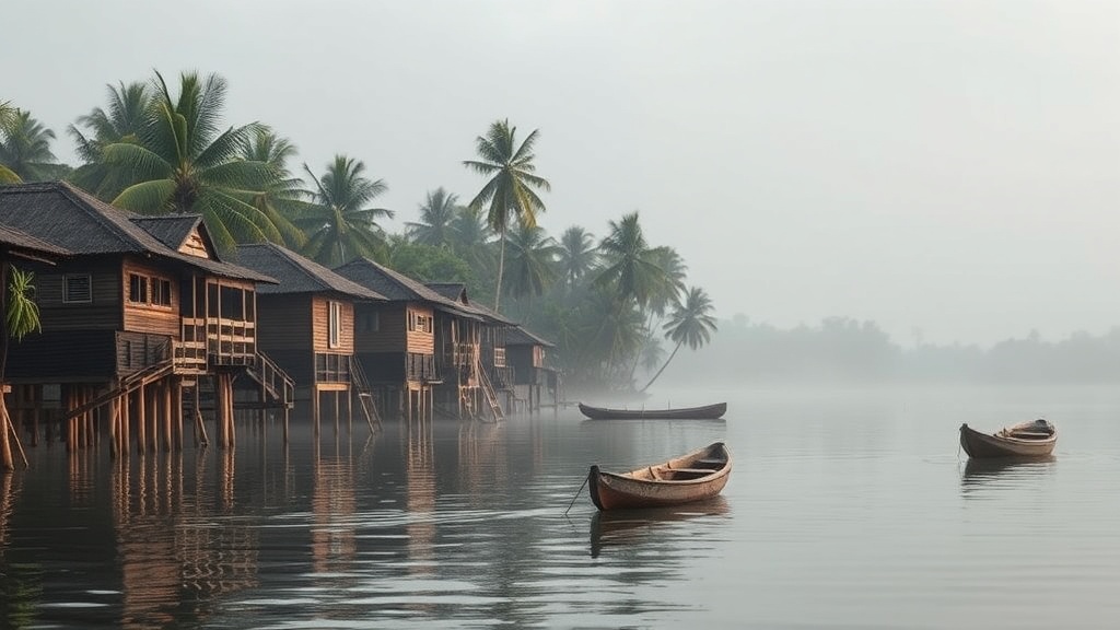 Nzulezo Stilt Village on Lake Tadane