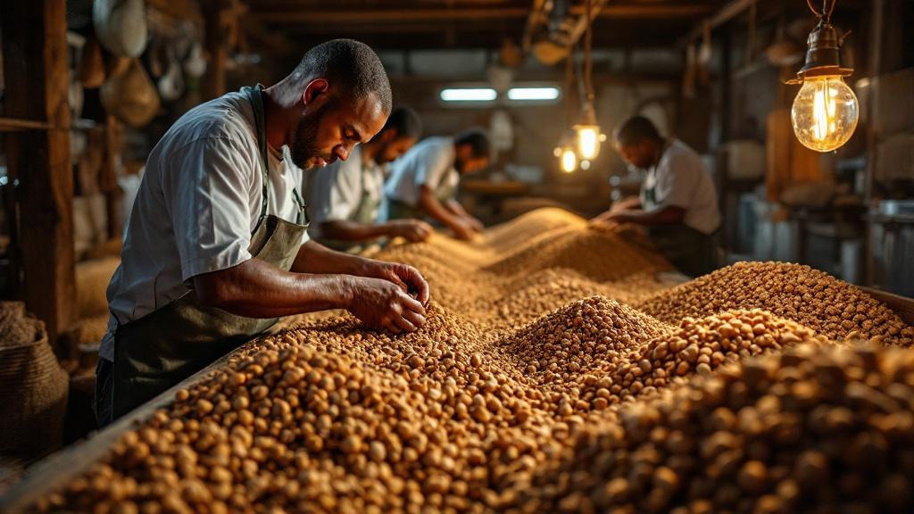 Nutmeg processing station in Gouyave, Grenada