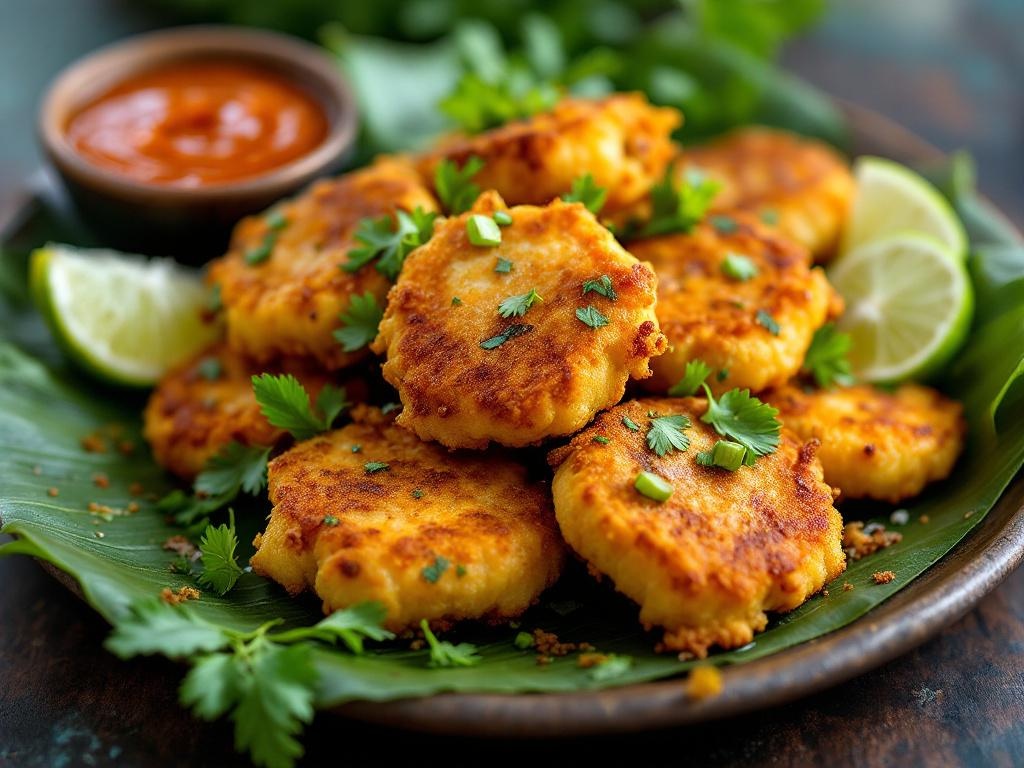 Accras de Morue — crispy Guadeloupean saltfish fritters