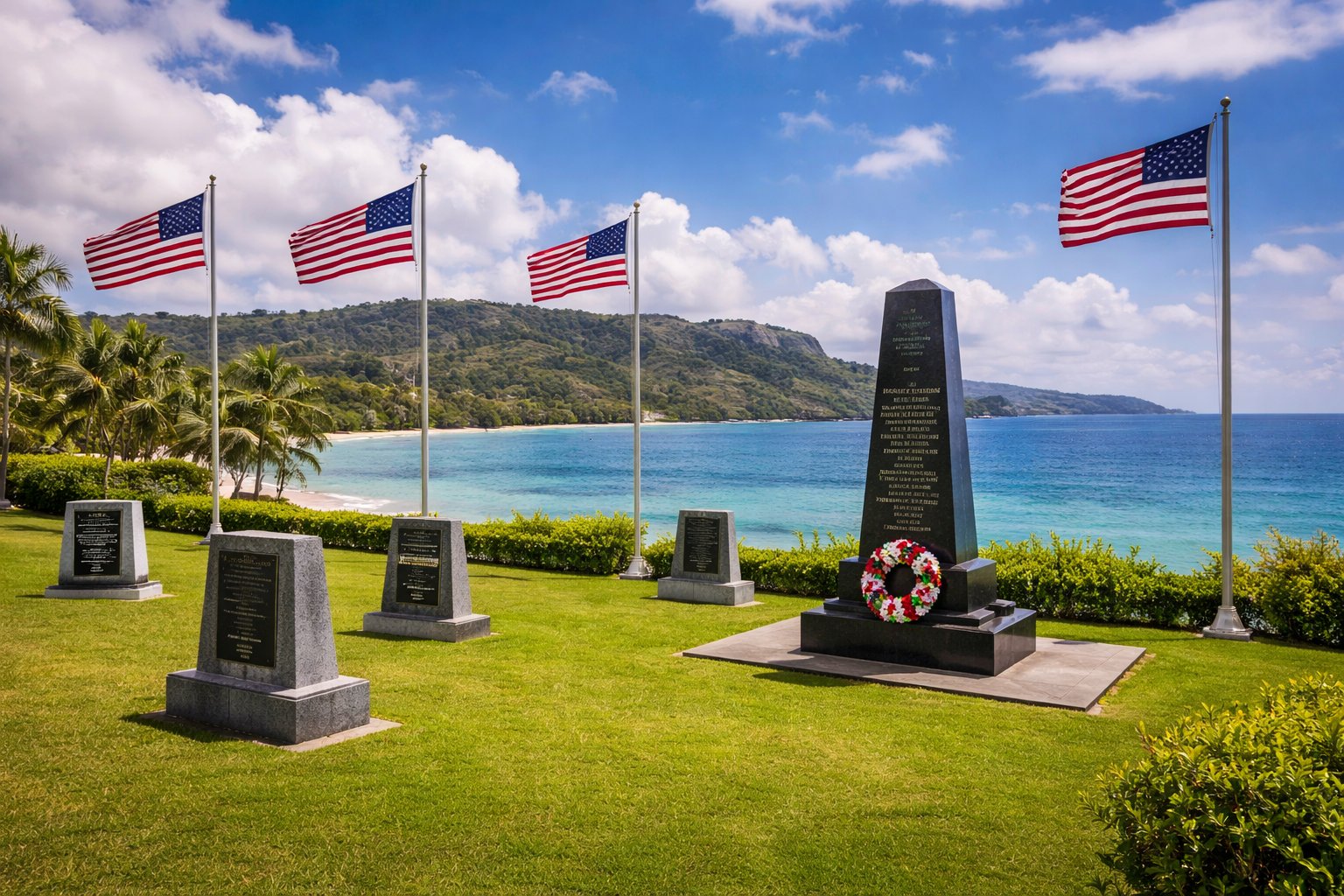 Asan Beach WWII Memorial