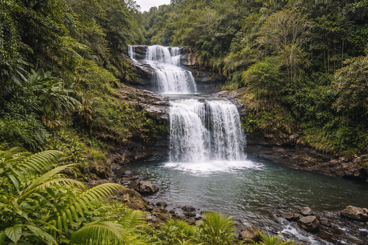 Talofofo Falls in Guam jungle