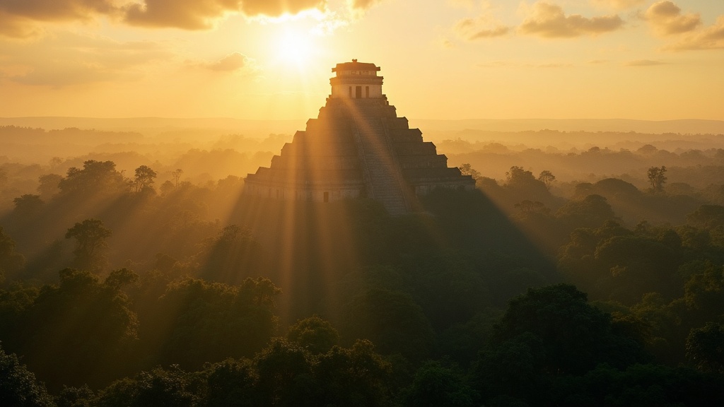 Tikal Maya Pyramid
