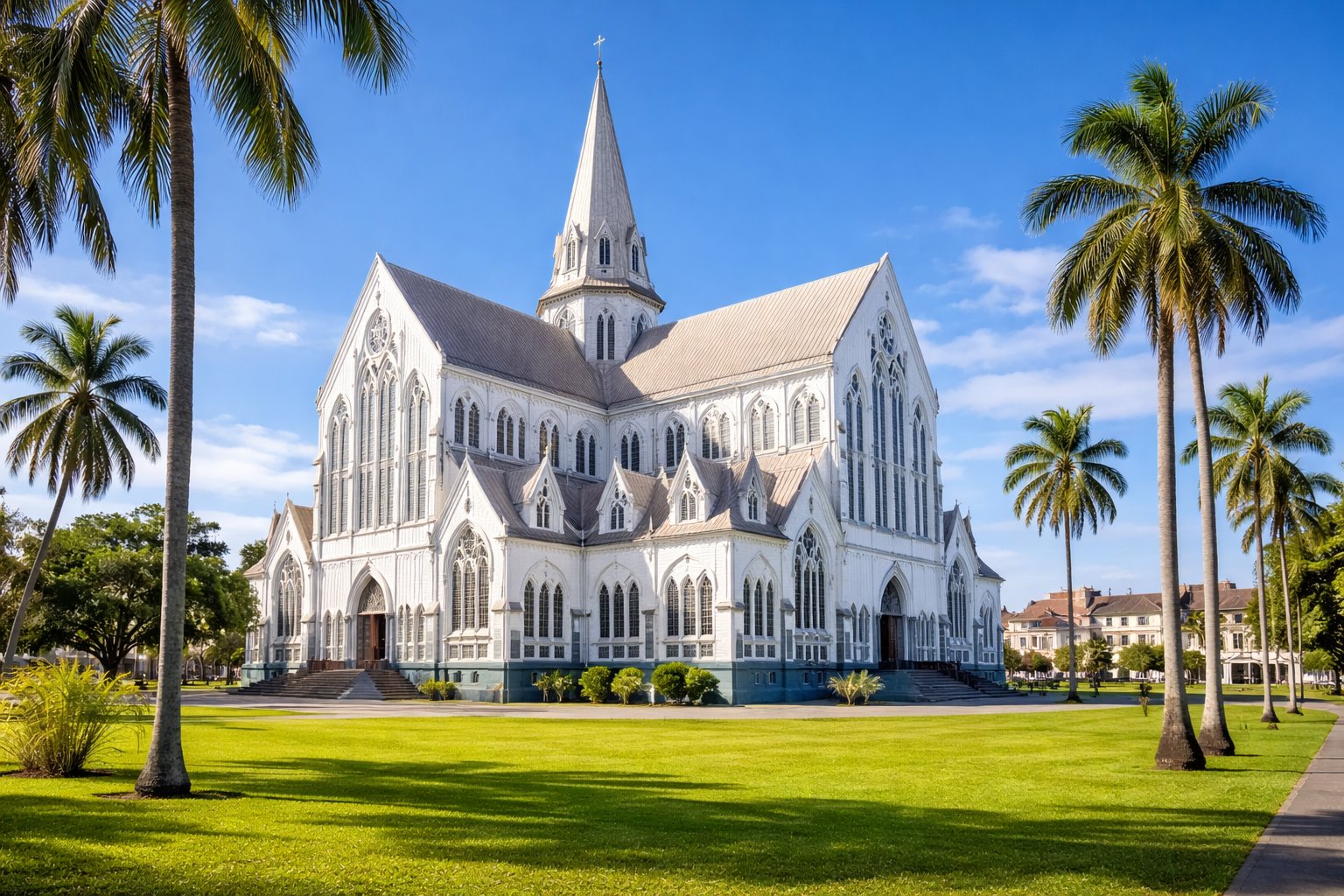St. George's Cathedral and Georgetown wooden architecture