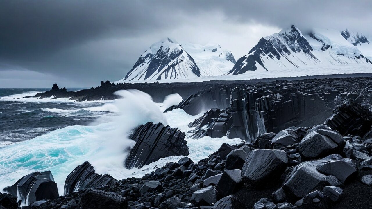 Macaroni penguins on Heard Island