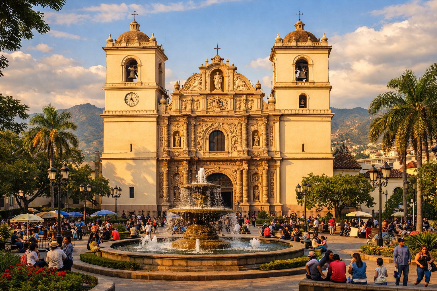 Carved stela at Copán